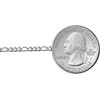 Savlano 925 Sterling Silver 7.5mm Italian Solid Figaro Link Chain
