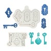 key lock fondant mold