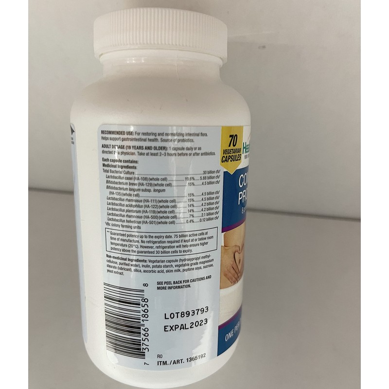 Sante equilibree Health Balance Complete probiotic Capsules, 60 Count