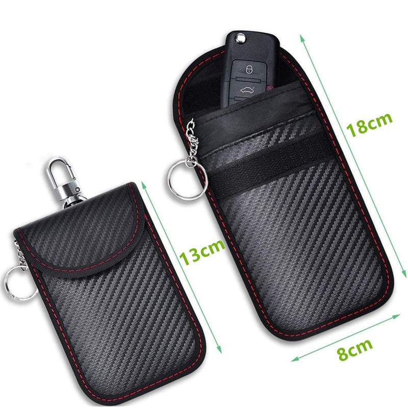 Upgraded Bag for Key Fob (2 Pack),Premium Key Fob Protector–