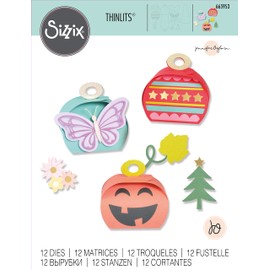 Sizzix Sizzx Thinlits Die Set 12PK Holiday Gift Boxes by Jennifer Ogborn | 665953 | Chapter 3 2022, One Size, Multicolor