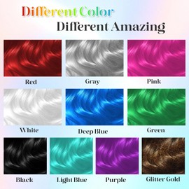 Glitter Gold Temporary Hair Color Spray【Quickly Color】【0 Irritation】【Easy To Clean】Temporary Hair Dye