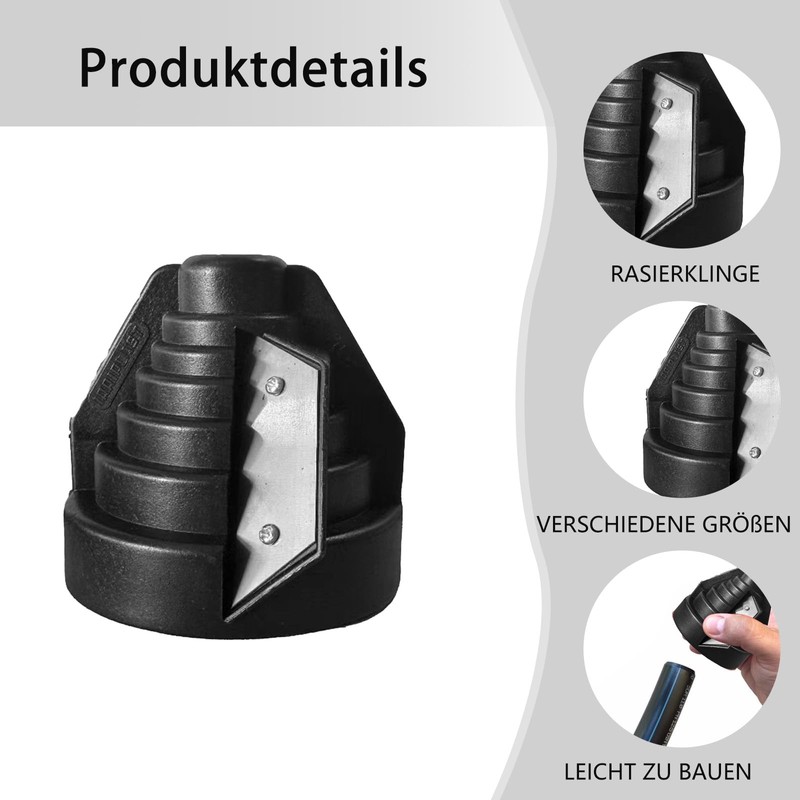 1 x pipe deburrer, hand deburrer, PVC PP PE pipe