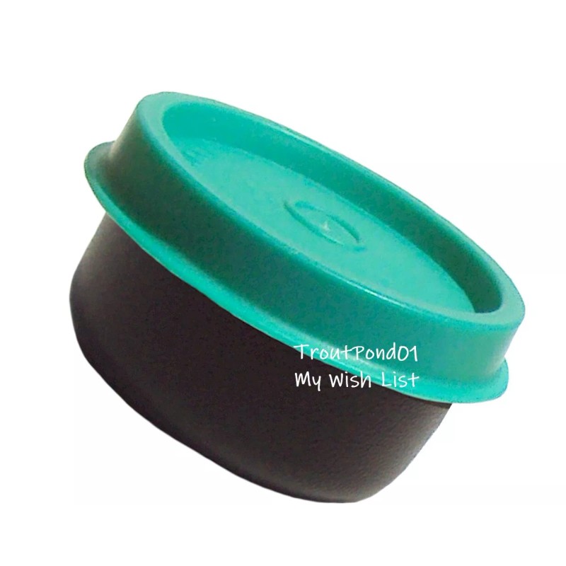Tupperware Smidgets Mini Tiny Bowl Container 1 oz Black w/