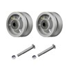 LONGRUNFORU 4" X 2" Sliding Gate Wheels, Cast Iron V