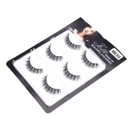 Baluue 3 Pairs Long Thick Natural 3D False Eyelashes for Women MRC105 Faux Lashes for Everyday Wear and Special Occasions Lightweight and Comfortable