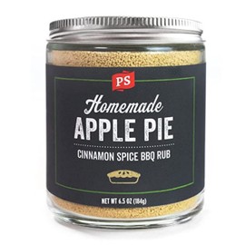 PS Seasoning Apple Pie Rub- Cinnamon BBQ Rub, Sweet and Smoky Rub, BBQ Dry Rub for Ribs, Pork Tenderloin, Turkey, Pork Chops