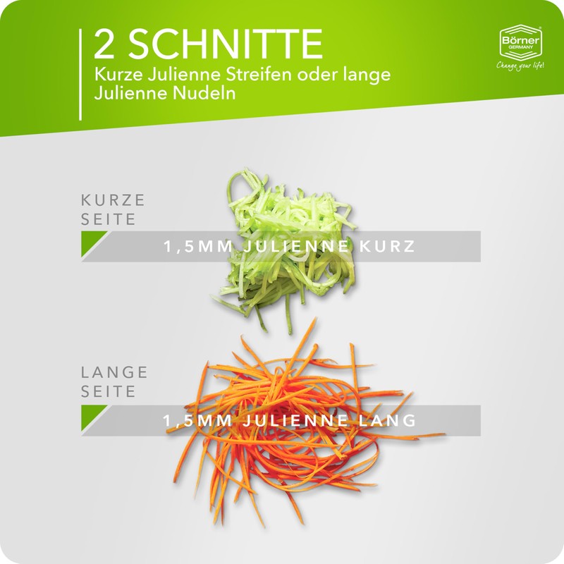 Börner Original Roko Powerline - Vegetable and Fruit Slicer Julienne