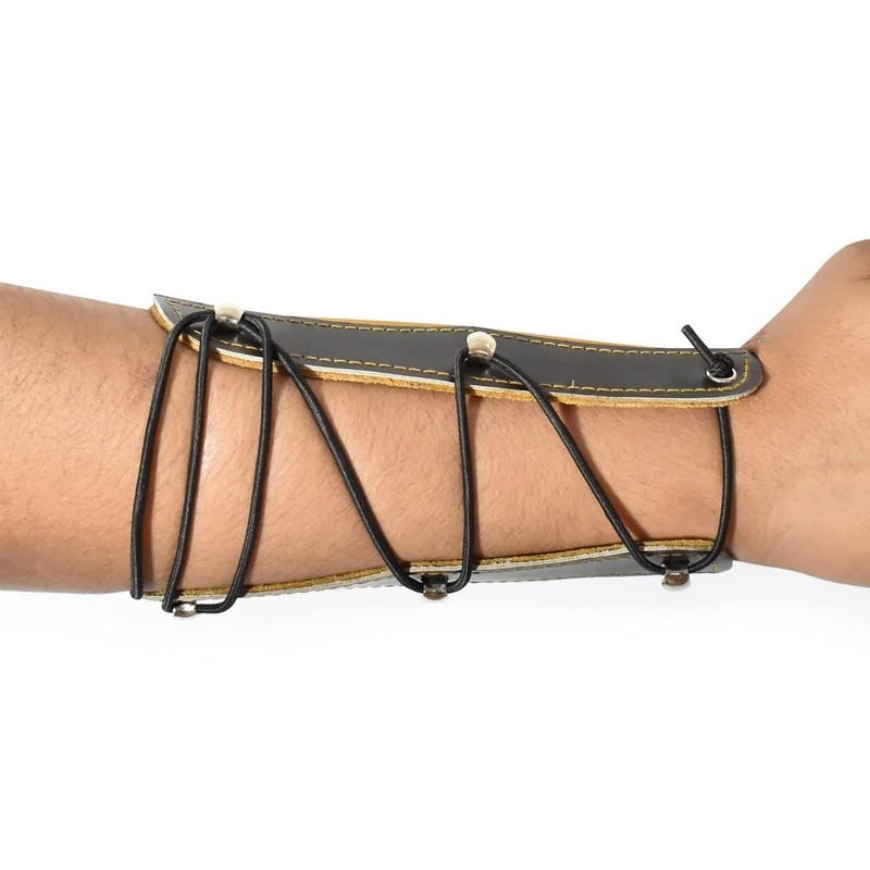 Archery Arm Guard Protector Bracer – Leather Wrist Arm Compound