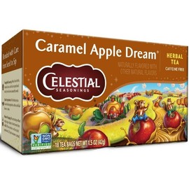 Celestial Seasonings Caramel Apple Herbal Tea Orange Ginger Chamomile 18 bags