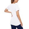 Liu & Qu Womens Maternity Nursing Tops Short Sleeve Breastfeeding