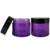Beauticom 6 Pieces 30G/30ML(1 Oz) Thick Wall Round PURPLE CLEAR