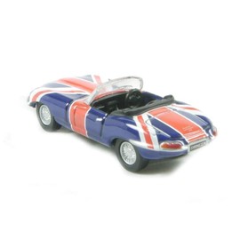 Oxford Diecast 76ETYP005 Jaguar E Type Union Jack