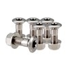 RISON-Titanium Set of 6 Titanium Chainring Bolts M8, Pinion Screws