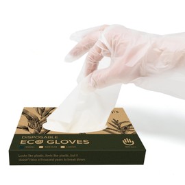 Joeji's Disposable Gloves, S, Disposable Gloves, Food Gloves, Ecological Disposable Gloves, Latex-Free, 100% Compostable, Small