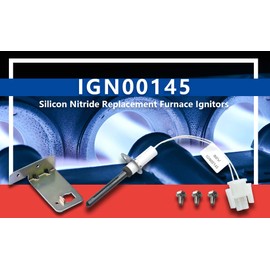 80 Volt IGN00145 Furnace Ignitors for Furnace Igniters Compatible with Trane IGN145, Hot Surface Silicon Nitride Ignitors kit with Mounting screws