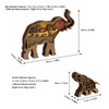 Elephant Statue Boxwood Mechanical Engraving Safe Durable Exquisite Details Elephant