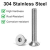 Tunejoy Countersunk Screws M6 x 10 mm Stainless Steel A2