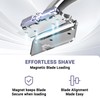 Dual-Blade Safety Razor Set With Magnetic Head & 110 Blades,