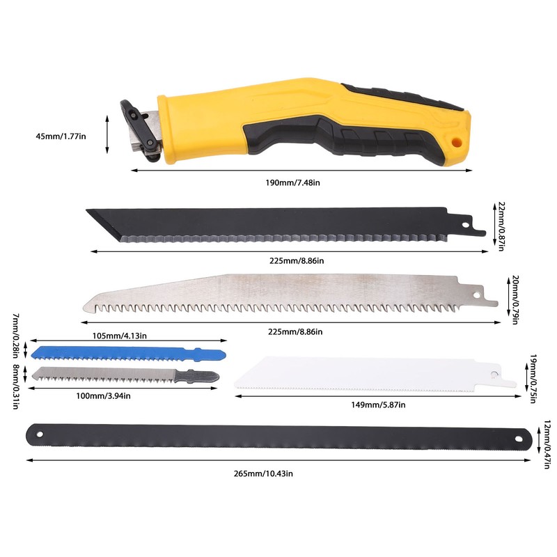 Reciprocating Saw Multifunctional Accurate Cutting Dry Wood Pruning Saw for