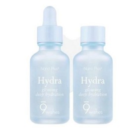 Nine Wishes Hydra Ampoule Nano Plus 30ml x 2 Korean K-Beauty Skincare School Military Dormitory Airport Departure / 나인위시스 하이드라 앰플 나노 플러스 30ml 2개 한국K뷰티 스킨케어 학교 군대 기숙사 공항 출국