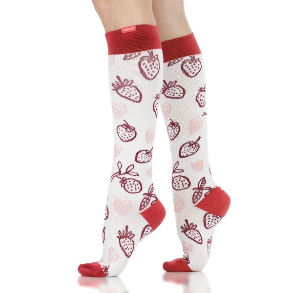 VIM & VIGR Cotton 15-20 mmHg Graduated Compression Socks Cream