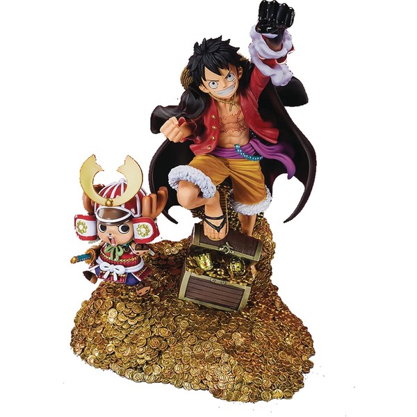 Bandai Spirits 201924 Figuarts Zero One Piece Monkey D. Luffy - WT100 Commemorative Drawn by Eiichiro Oda, 100 Views of Large Pirate - Approx. 7.5 inches (190 mm), ABS & PVC Pre-Painted Complete Figure