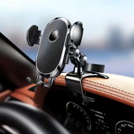 XiJiefa Handy Halterung Auto Armaturenbrett Kfz Handyhalter 360° Drehbar Autohalterung，Universal Car Phone Holder für Smartphone ， Handyhalterung Auto,（Schwarz）