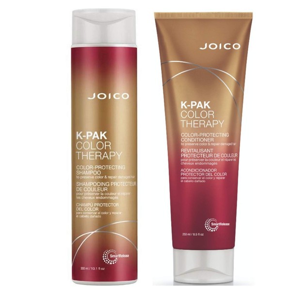Joico K-Pak Colour Therapy Set - K-Pak Colour Therapy Colour Protecting Shampoo 300 ml + K-Pak Colour Therapy Colour Protecting Conditioner 250 ml