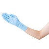 ANGEL CLOVER Sunflower No.298 Nitrile PF Long Gloves, Thick Blue,