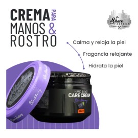 Shave Factory Crema Hidratante Relajante Blueberry | 300 ml | Manos y Rostro | Hidratación profunda y frescura con aroma a arándanos