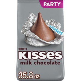 HERSHEY'S HERSHEY'S KISSES Milk Chocolate Candy Party Pack, 35.8 oz