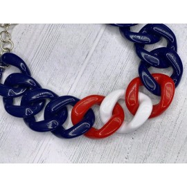 Alisha D fashion acrylic link chain chunky statement necklace