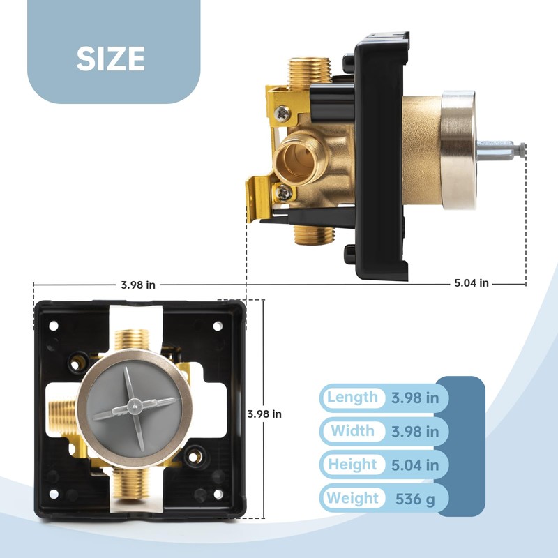 R10000-UNBXHF Universal Tub and Shower Valve Body for Tub Faucet