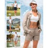 33,000ft Pantaloni corti da trekking, da donna, elasticizzati, leggeri, estivi,