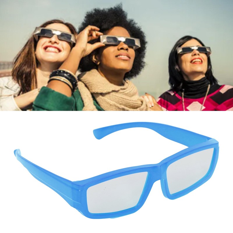 5pcs Solar Eclipse Glasses Professional Safe Plastic Direct Sun Viewing