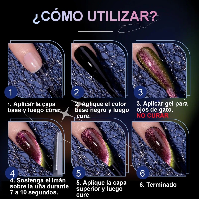 Esmalte Mágico De Uñas En Gel 9d Efecto Ojo De