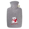 Hugo Frosch Classic Hot Water Bottle 1.8 L with Fleece