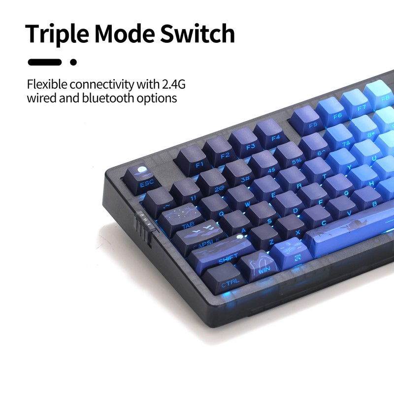 ZORNHER ZH980 Wireless Mechanical Gaming Keyboard,95% Blue Hot-Swappable Custom Creamy