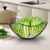 MAHIONG 2 PCS Fruit Bowl, Wire Fruit Bowls, Large Black