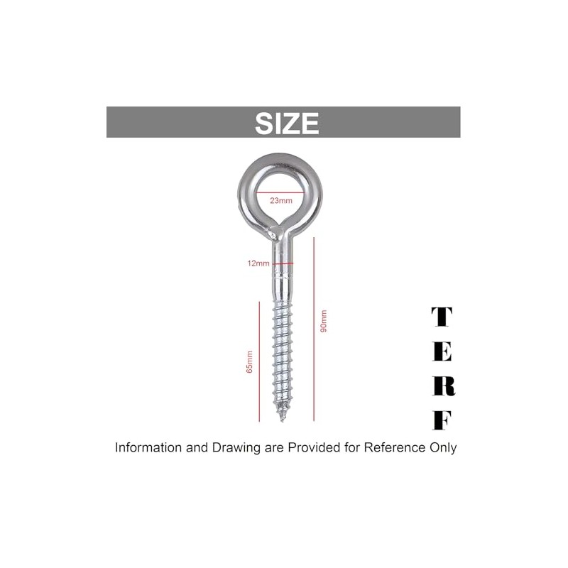 TERF® 12mm X 90mm Welded Screw Eye 12mm X 90mm