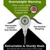 Light Flight Digital Luggage Scale (Silver), Retractable Two Handed Comfort