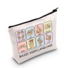 JNIAP Basic Sign Language Makeup Bag Speech Language Pathologist Gift