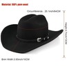100% Wool Western Cowboy Hat for Men Women Classic Fedora