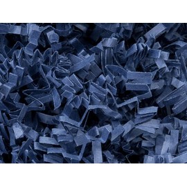 Generic Navy Blue Crinkle Cut Shredded Paper,for Wedding Christmas Anniversary Birthday Valentine's Day Basket Packaging Filling Crinkle Cut Paper Shred Filler Gift Wrapping. 8 oz Bag