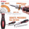 Hi-Spec 61pc 1/4” Hex Driver Bits & Socket Set with