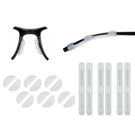 DS. DISTINCTIVE STYLE Eyeglass Nose Pads Soft Cushion, Comfort Nose Cushions for Eyeglasses, Nose Pads for Plastic Frames with Anti Slip Glasses Ear Grip