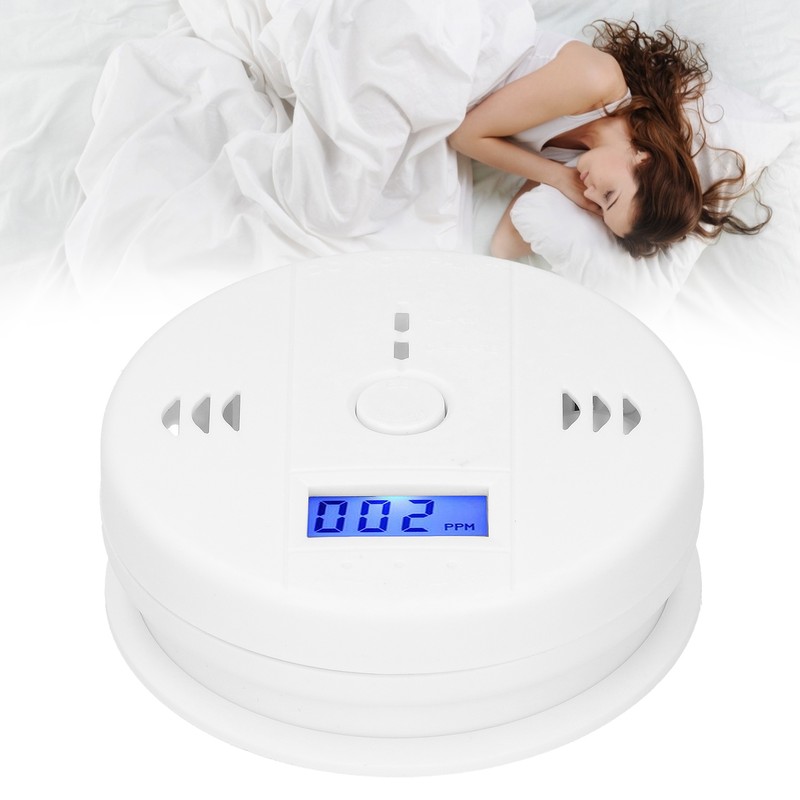 Carbon Monoxide Detector Alarm with LCD Display Soot Home Gas