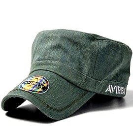 AVIREX 7992540 18490000 Genuine Work Cap, Hat, Men's, Large Size, Big, Big Hat, American Casual, 100% Cotton, 100% Cotton, I: INDIGO_Bleach, 62.0 to 64.0 cm
