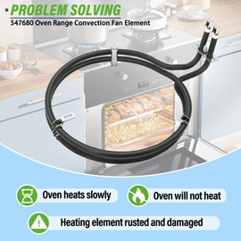 547680 Oven Range Convection Element Compatible with Fisher & Paykel and DCS Wall Oven Ranges OB30 OD30 OS30 WODV230 WOSV230, Replaces AP6793096 545485 546726